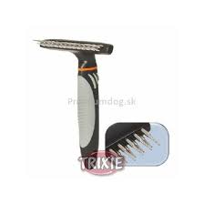 Metaalkam , langhaar , dubbele tanden 10 x 15 cm