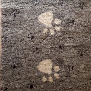 vet bed brown + paws 100*75 cm