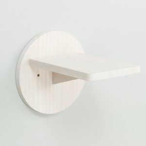 klimtrede voor aan de muur , grenenhout doorsnede 19*22cm wit