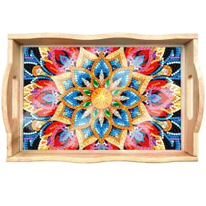 Diamond Painting Dienblad – Mandala – Blauw