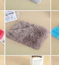 pluche matje lichtbruin large