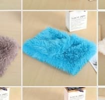 pluche matje bright blue medium