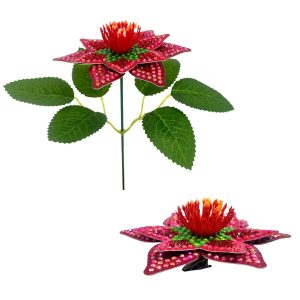 Diamond Painting Bloemen 3D – Set van 8 – Rood