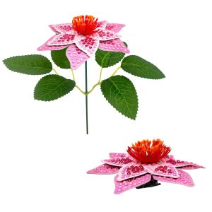 Diamond Painting Bloemen 3D – Set van 8 – Roze