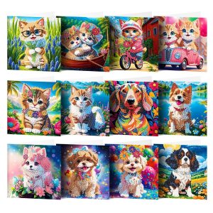 Diamond Painting Kaarten – 12 stuks – Set 8