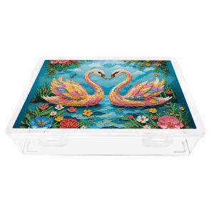 Diamond Painting Opbergbox – Zwanen