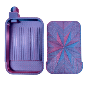 Diamond Painting Schudbakje met Deksel – Blauw/Paars