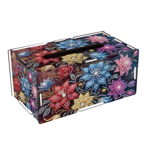 Diamond Painting Tissuebox – Bloemen