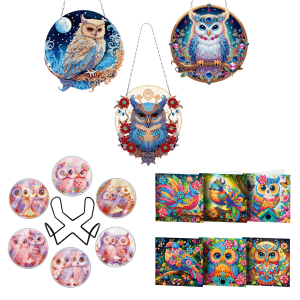 Diamond Painting Voordeelpakket – Uilen – Kies zelf 3 producten