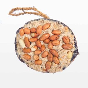 Halve gevulde kokosnoot – Pinda