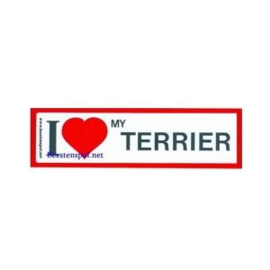 Sticker – I Love – My Terrier