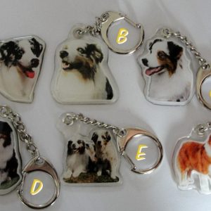 Sleutelhanger – Australian Shepherd – Gummi