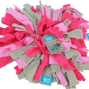 Lief! Snuffelmat fleece roze -20×20 cm
