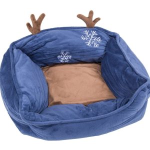 Kersthondenmandje – blauw