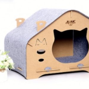 catscollectionstuff huisje felted grey