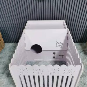 werpkist PVC met 3 omheiningspanelen