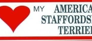 Sticker – I Love – Americain Stafford