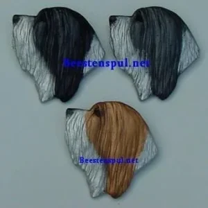 Broche – Bearded Collie – Kop Groot