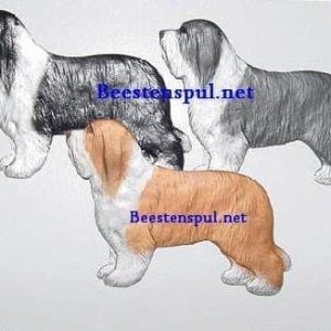 Decoratieplaat – Bearded Collie