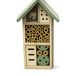 Insectenhotel -groen – 13cm x 8.5cm x 26cm