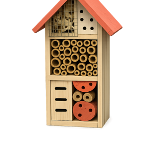 Insectenhotel -oud roze – 13cm x 8.5cm x 26cm