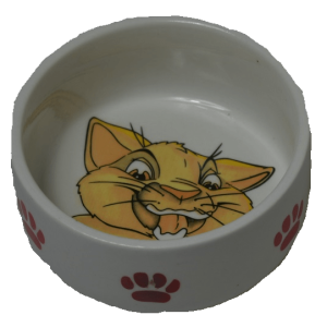 Kattenvoerbakje met design-11 cm x 5 cm