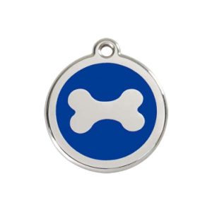 Hondenpenning -bot afdruk | Zwart | Rood | Roze | Blauw| groot