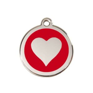 Hondenpenning-Hart groot – div. kleuren