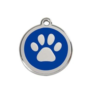 Hondenpenning-Pootafdruk-groot – div. kleuren