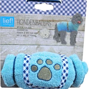 Hondenbadjas – Lief! – div. kleuren / maten