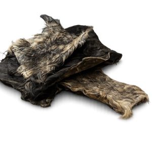 Paardenkophuid plaat met haar voor honden – 100% natuurlijke kauwsnack