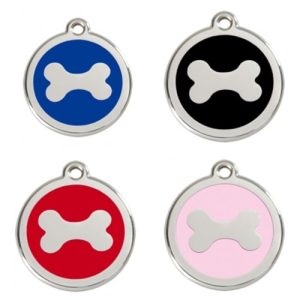 Dierenpenning- bot afdruk | Zwart | Rood | Roze | Blauw|klein