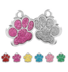 Penning glitter pootafdruk