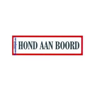 Sticker – Hond aan Boord
