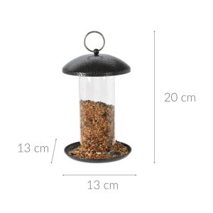 Vogelvoederhuisje Hangend – Vogelvoederdispenser met Zadenhouder – 20 cm