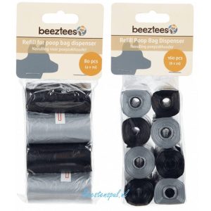 Beeztees – Poepzakjes – Zwart/Zilver